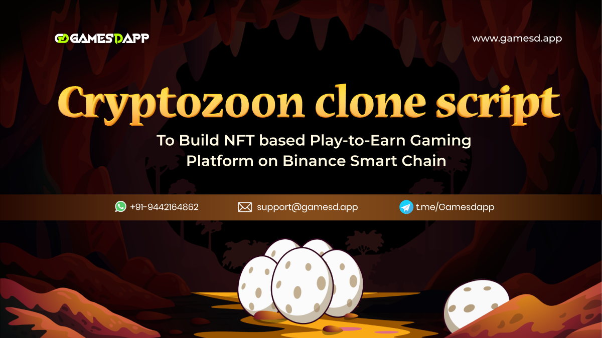 Cryptozoon Clone Script To Build NFT based Play-to-Earn Gaming Platform on BSC