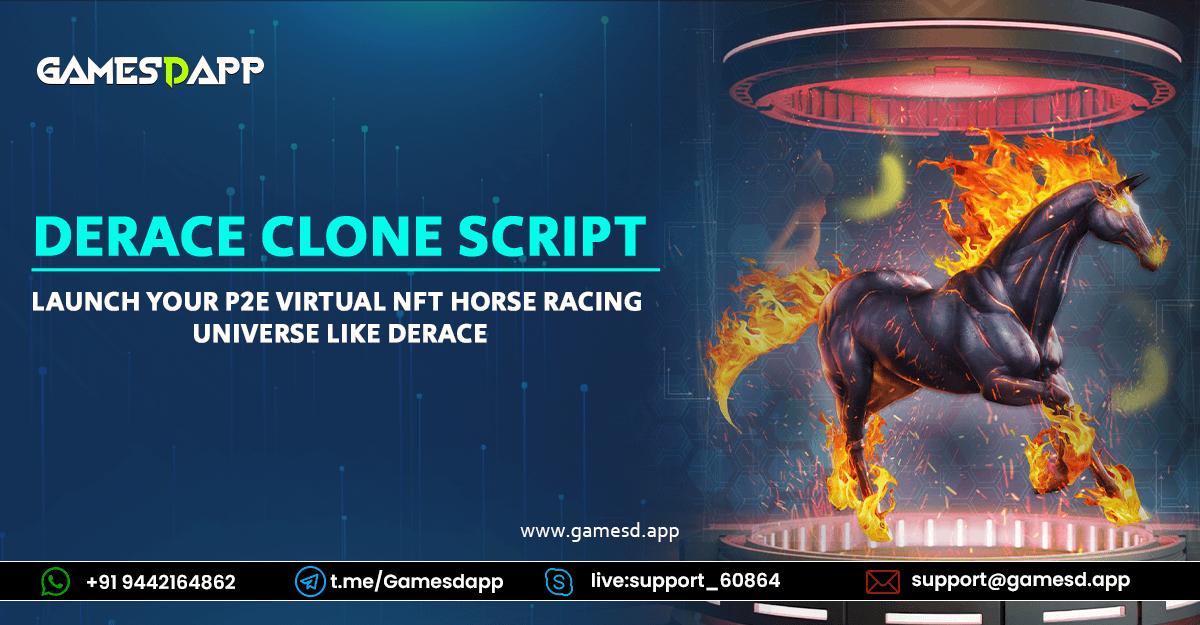 DeRace Clone Script - To Launch P2E Virtual NFT Horse Racing Universe like DeRace