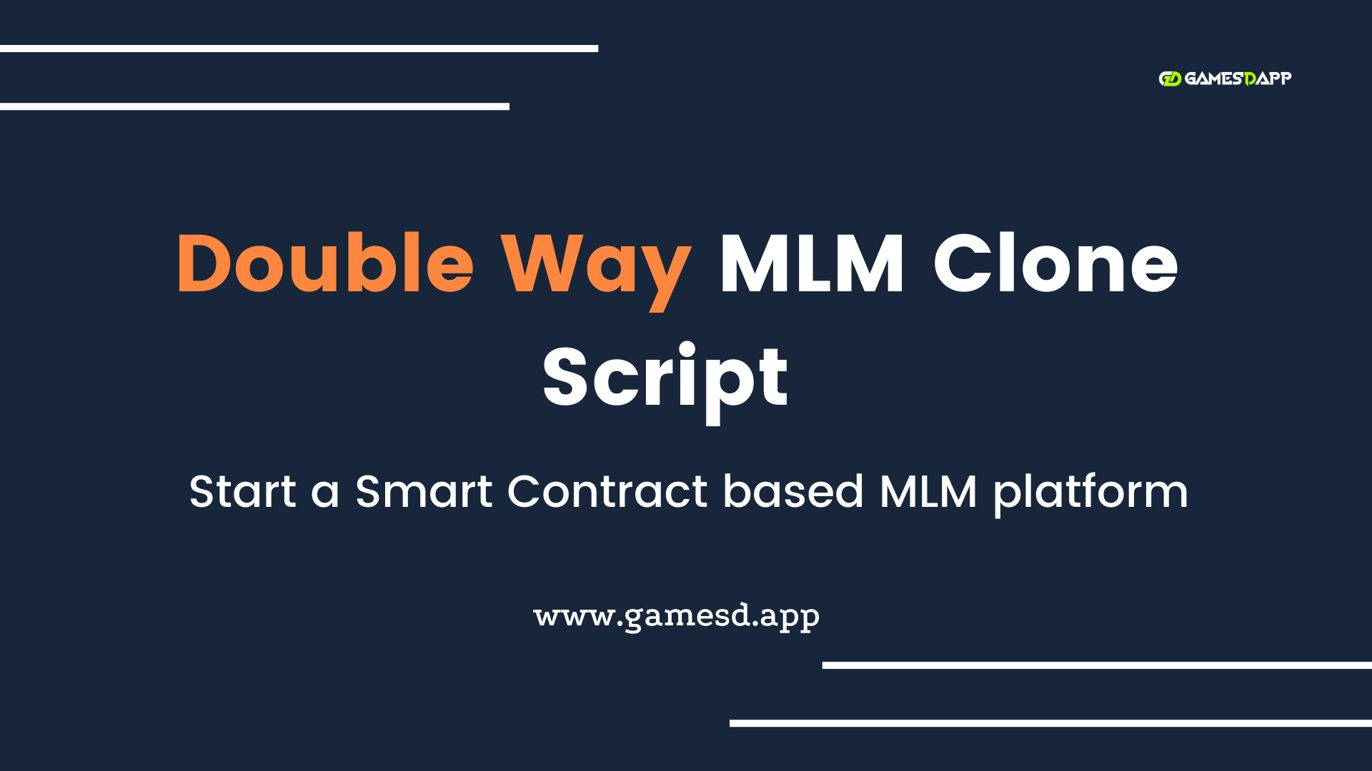 Doubleway Clone Script - To Build Ethereum Smart Contract Based MLM Platform Like Doubleway