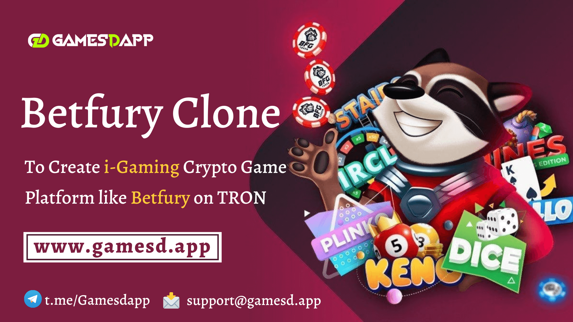 Betfury Clone Script - To Build i-Gaming Crypto Game Platform like Betfury on TRON Blockchain