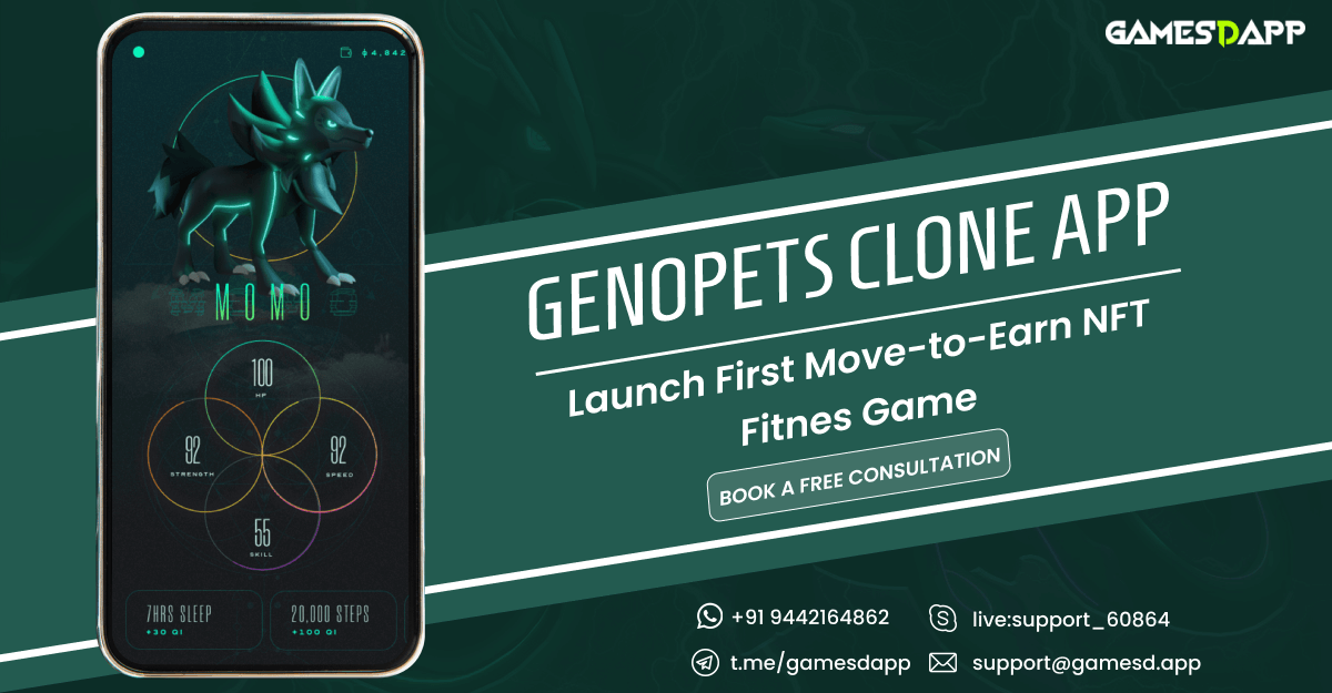 Genopets Clone App  Create Move To Earn Game like Genopets