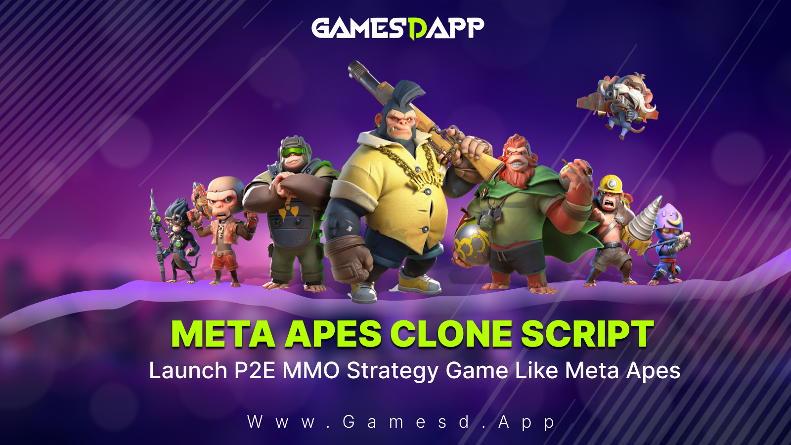 Meta Ape Clone Script - To Launch Win-To-Earn MMO Strategy Game For Smart Phones
