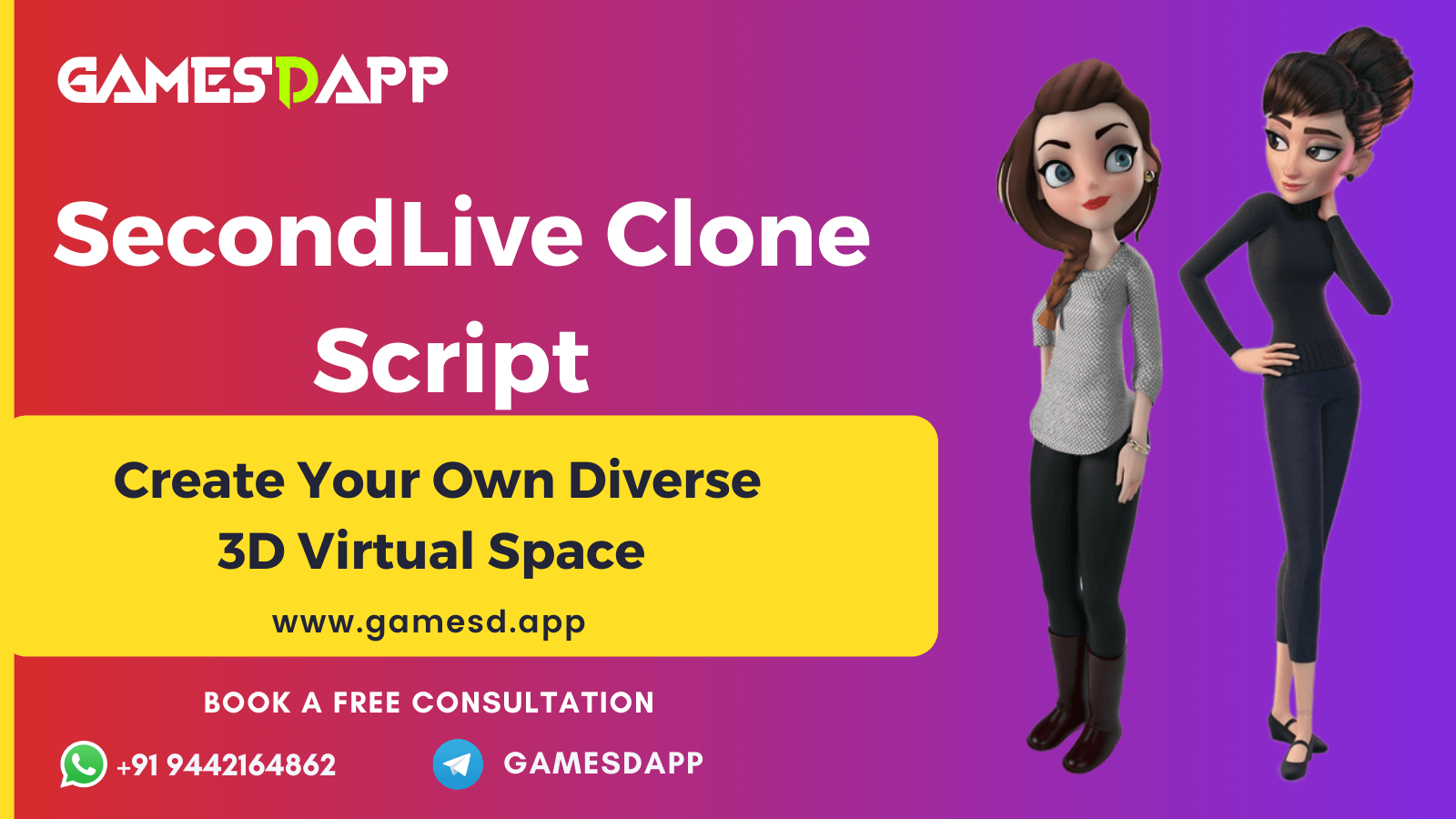 SecondLive Clone Script - To Launch a 3D Virtual Platform like SecondLive on BSC