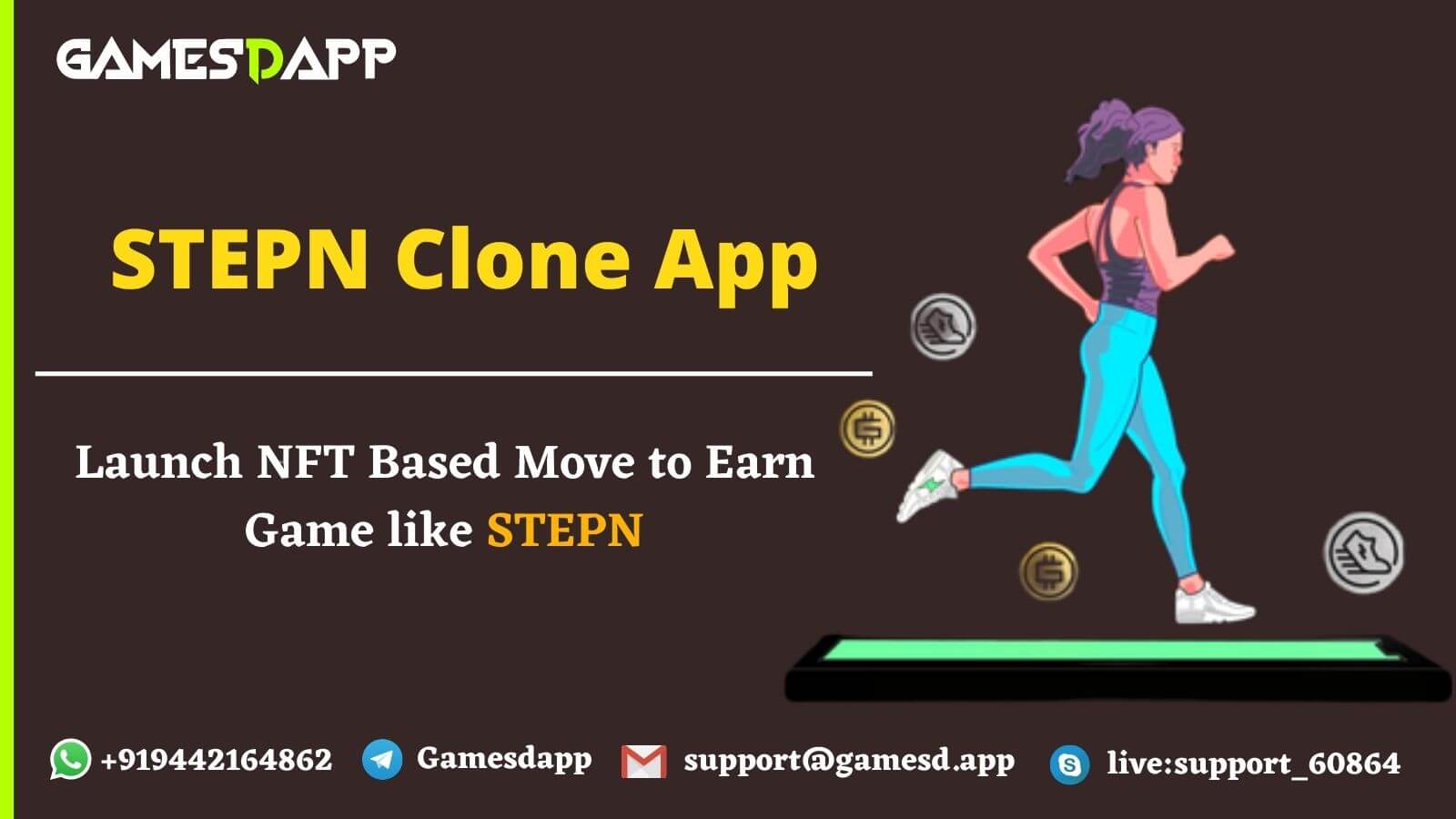 STEPN Clone App - To Launch NFT Based Move to Earn Gaming Lifestyle App like STEPN